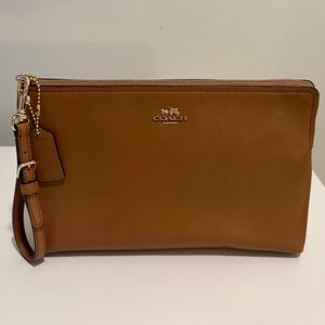 NWT Coach Madison Leather Large Pouch Clutch Wristlet